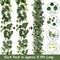 2 Pack 5.9FT Faux Eucalyptus Garland – Greenery for Wedding & Home Decor